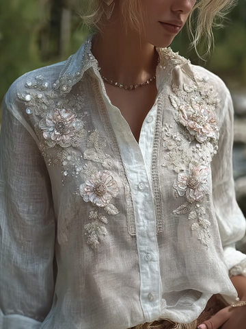 Bohemian Casual Women's Linen Shirt 1