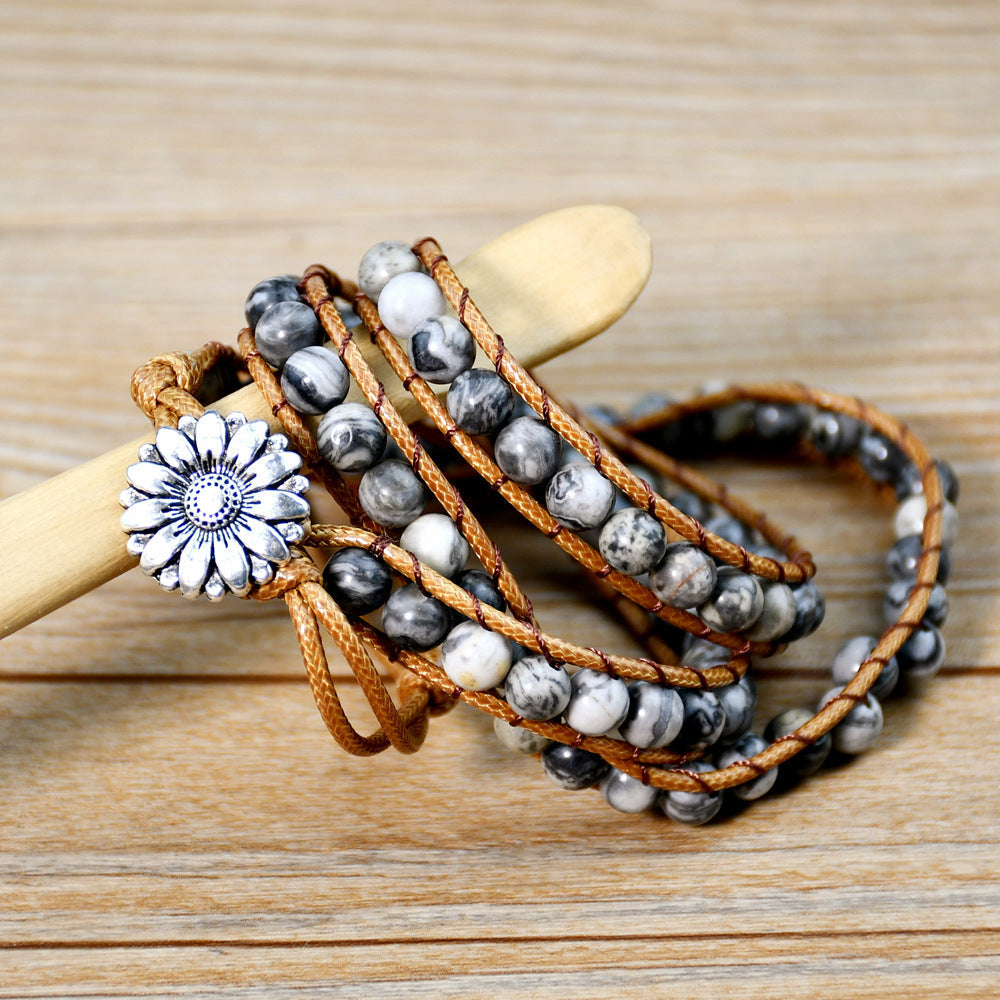 Unisex Retro N Braided Multi-layer Bracelet