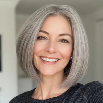 Straight Hair Topper for Crown Thinning  ̈C Natural Coverage at the Crown