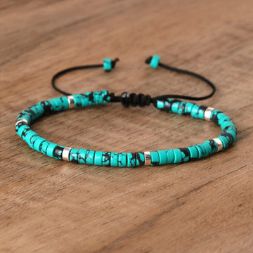 Unisex Vintage Natural Stone N Bracelet