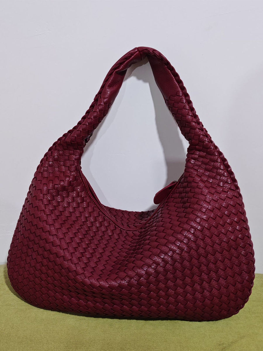 Women's Fashionable Leather Woven Bag MDA0844H2Y