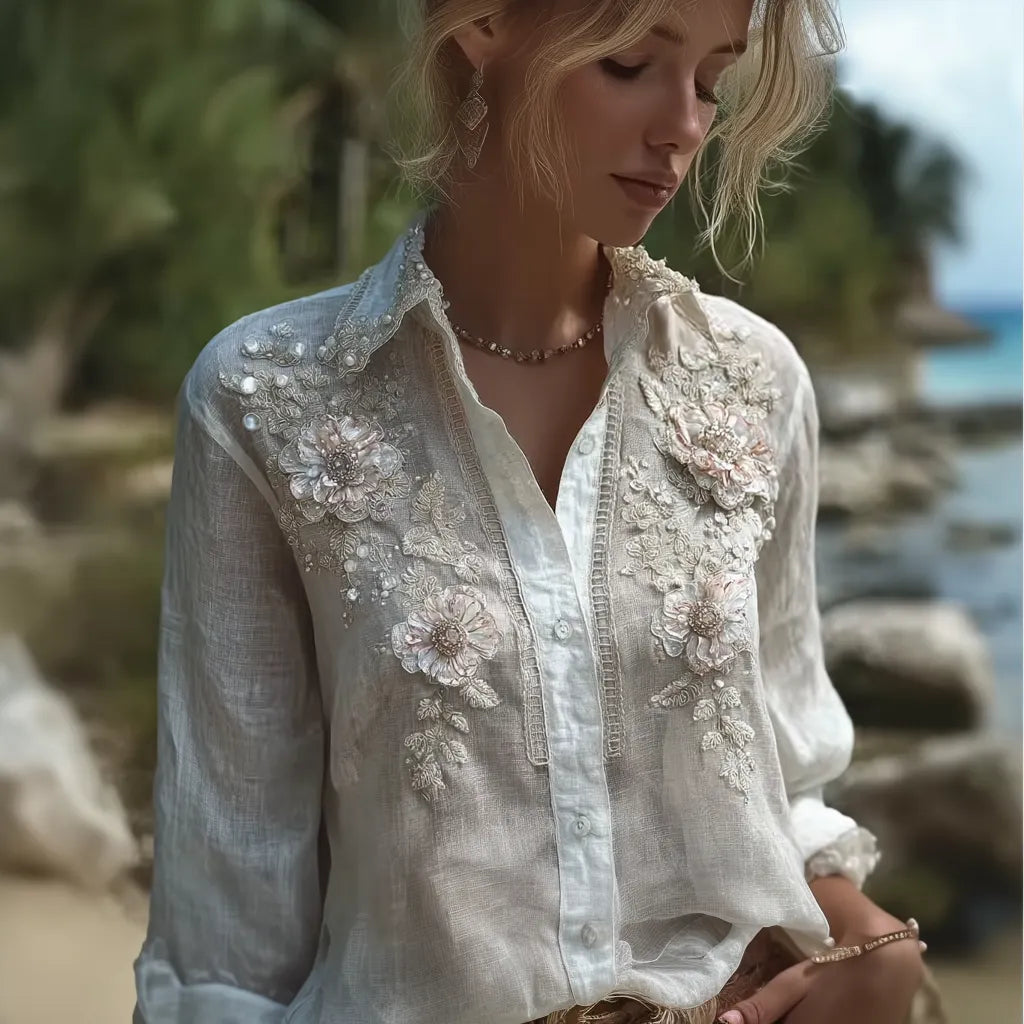 Bohemian Casual Women's Linen Shirt 1