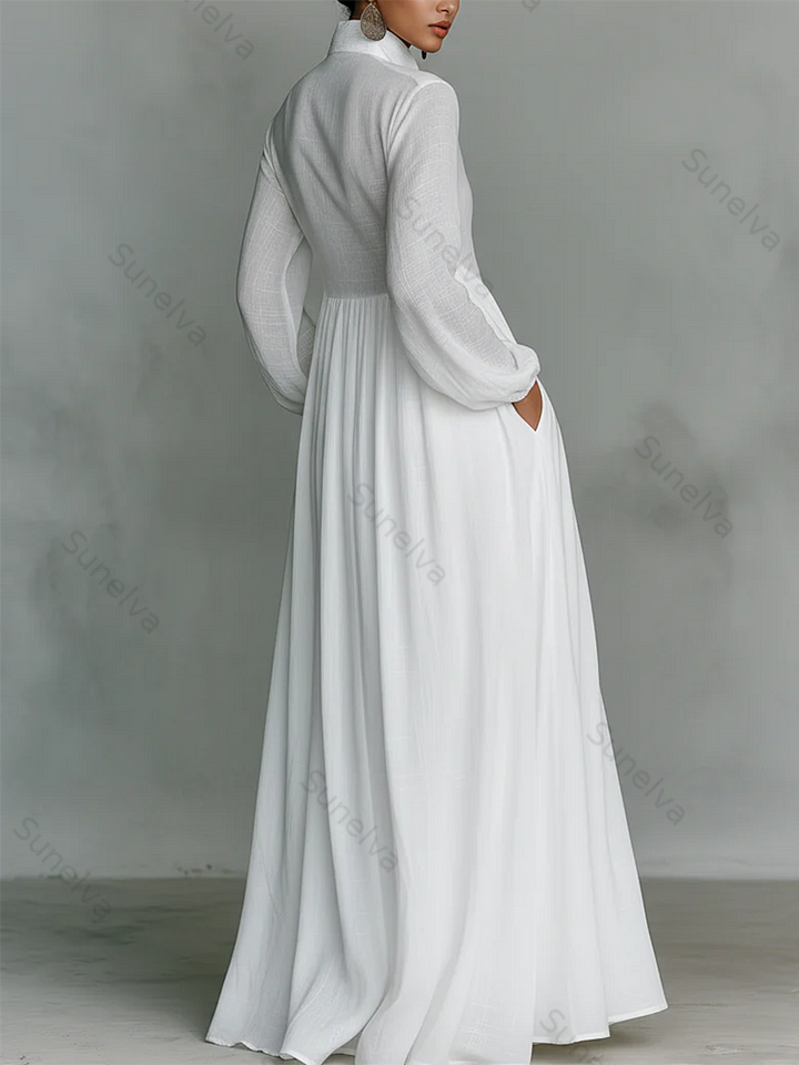 Elegant Romantic Vacation Maxi Dress 0367