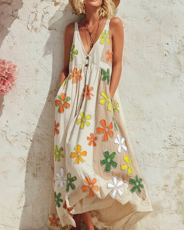 Women's Summer Vacation Fashionable and Elegant Dress 6889