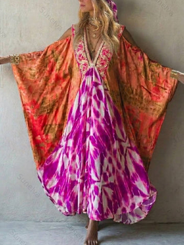 Bohemian Vacation Printed Kaftan3288