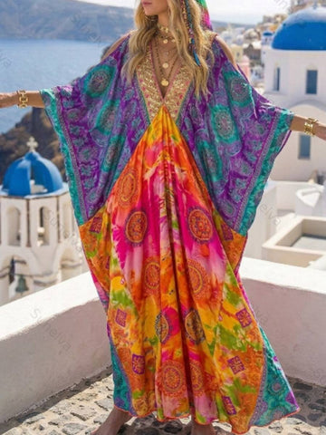 Bohemian Vacation Printed Kaftan2039