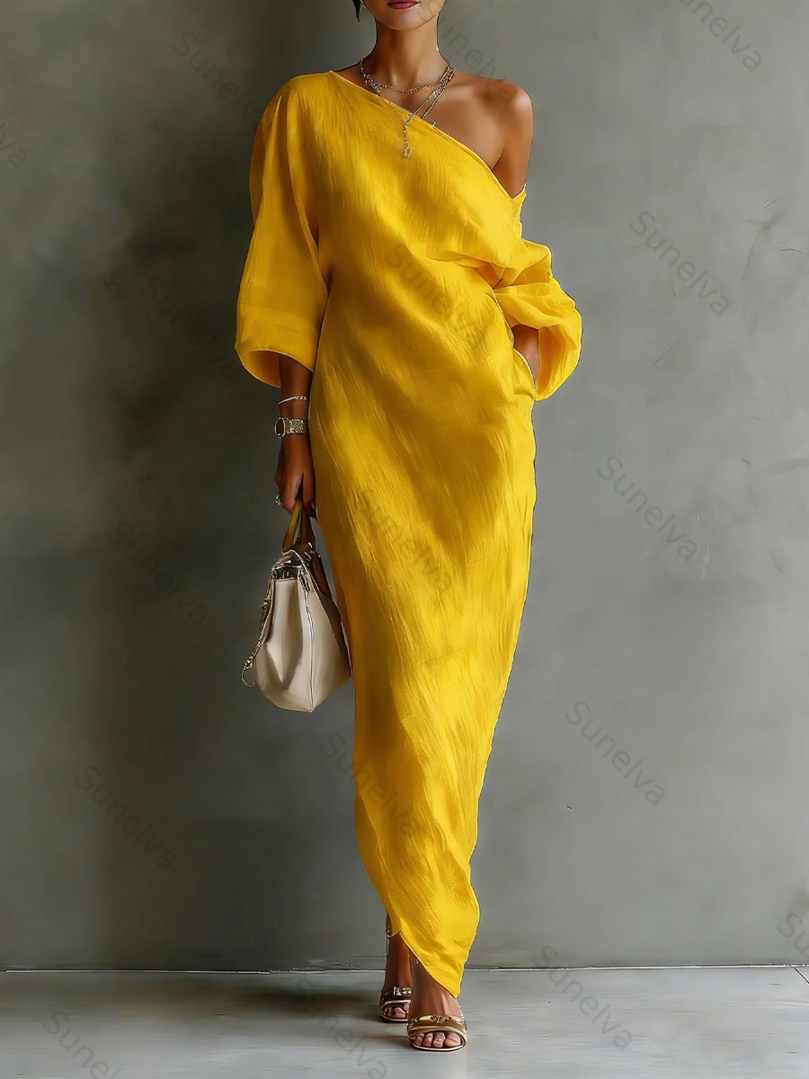 Women's Casual Off-the-shoulder Dress cb0e